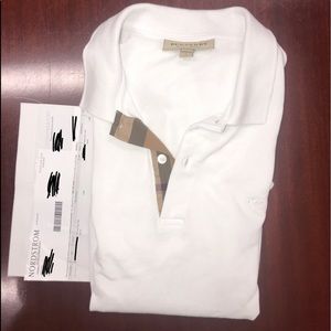 Pique polo Burberry shirt